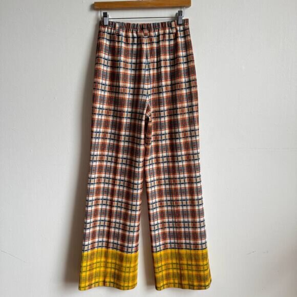 Vintage 70s JANTZEN Plaid 2 Piece Matching Disco Leisure Suit - Picture 4 of 12